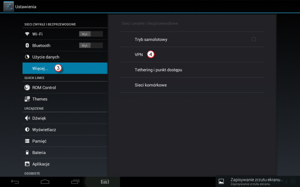 Android Tablet PPTP VPN
