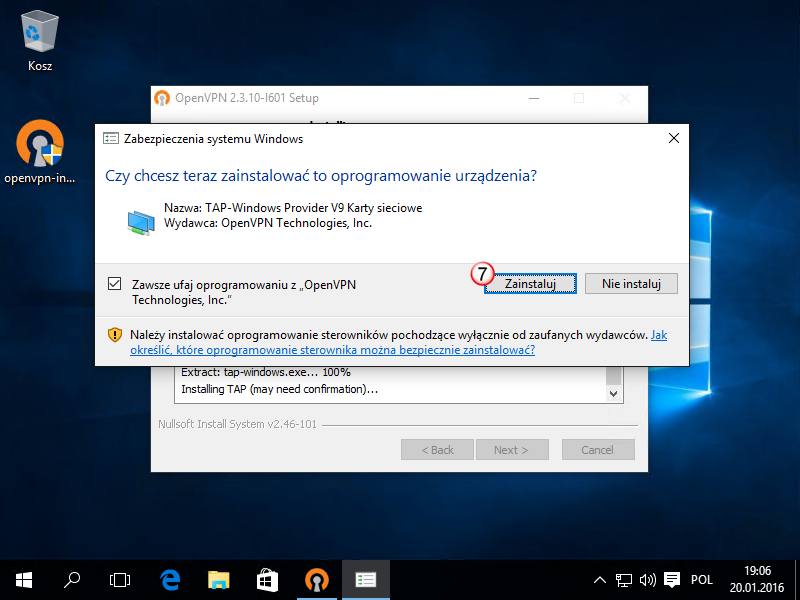 Windows 10 OpenVPN