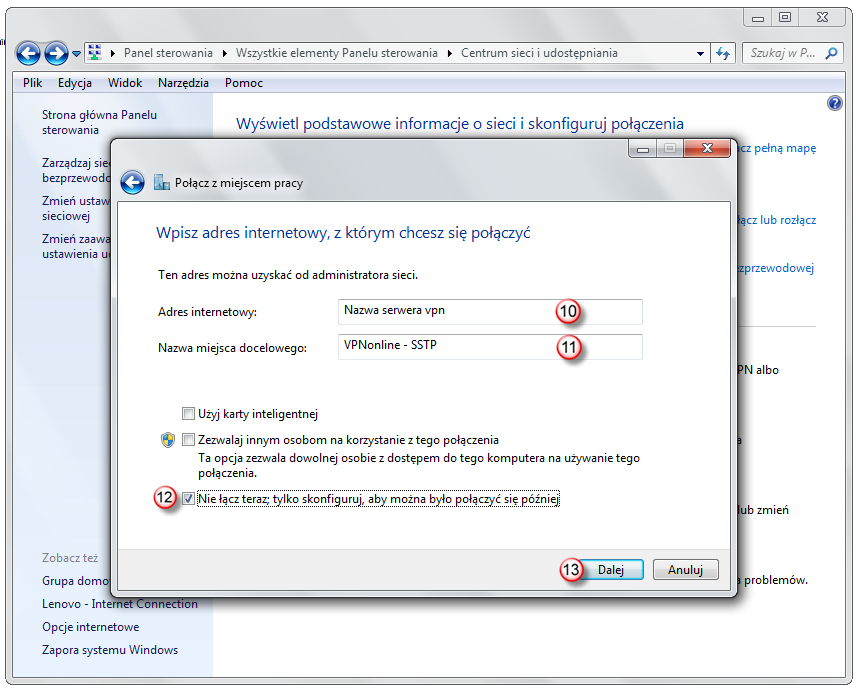 Windows 7 SSTP VPN