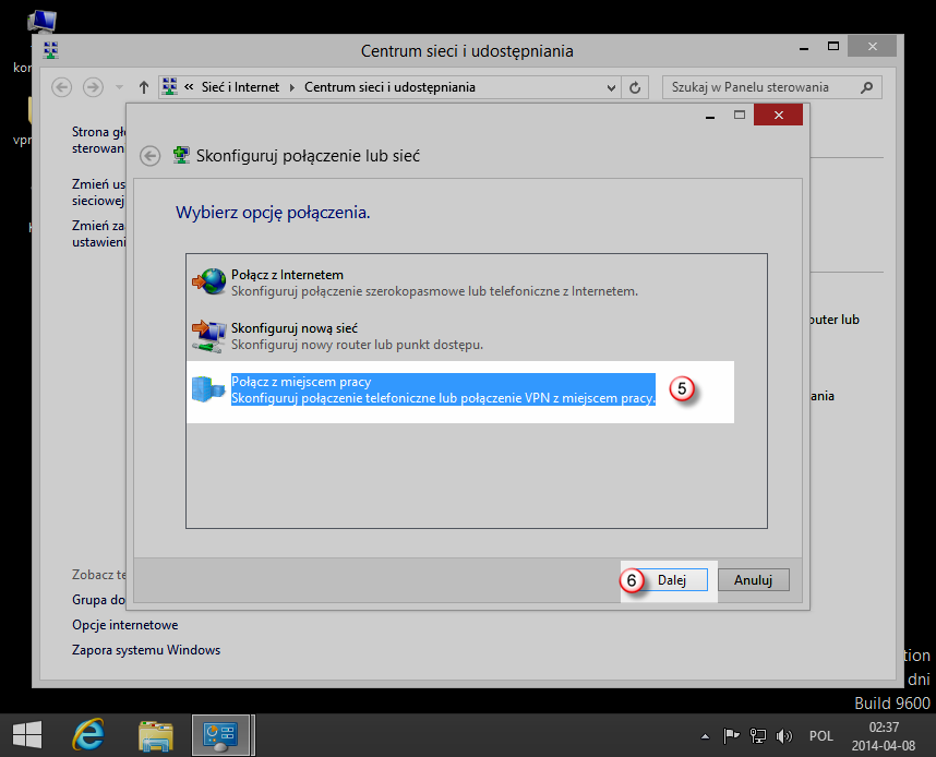Windows 8 L2TP VPN