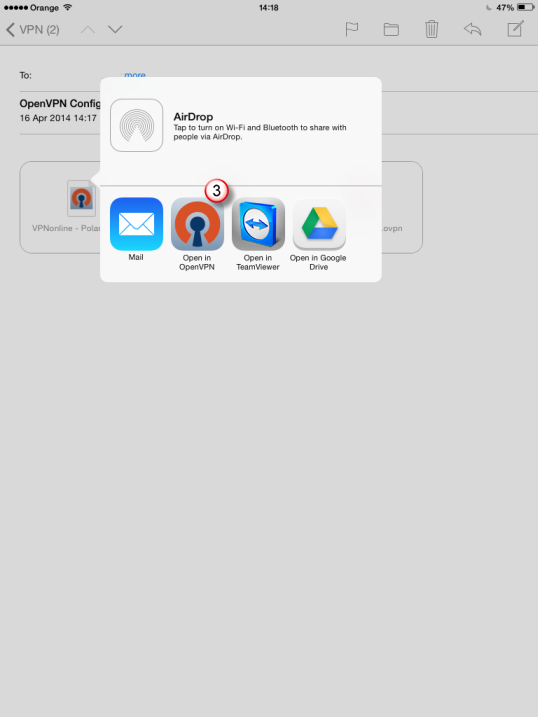iPad OpenVPN VPN