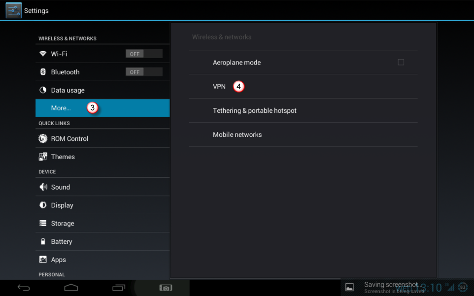 Android Tablet PPTP VPN