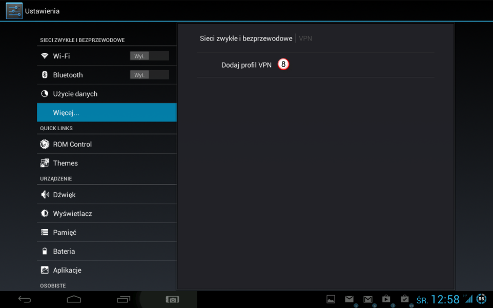 Android Tablet L2TP VPN
