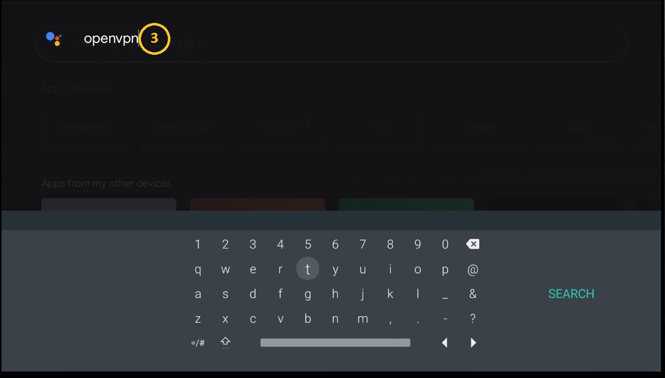 GoogleTV OpenVPN
