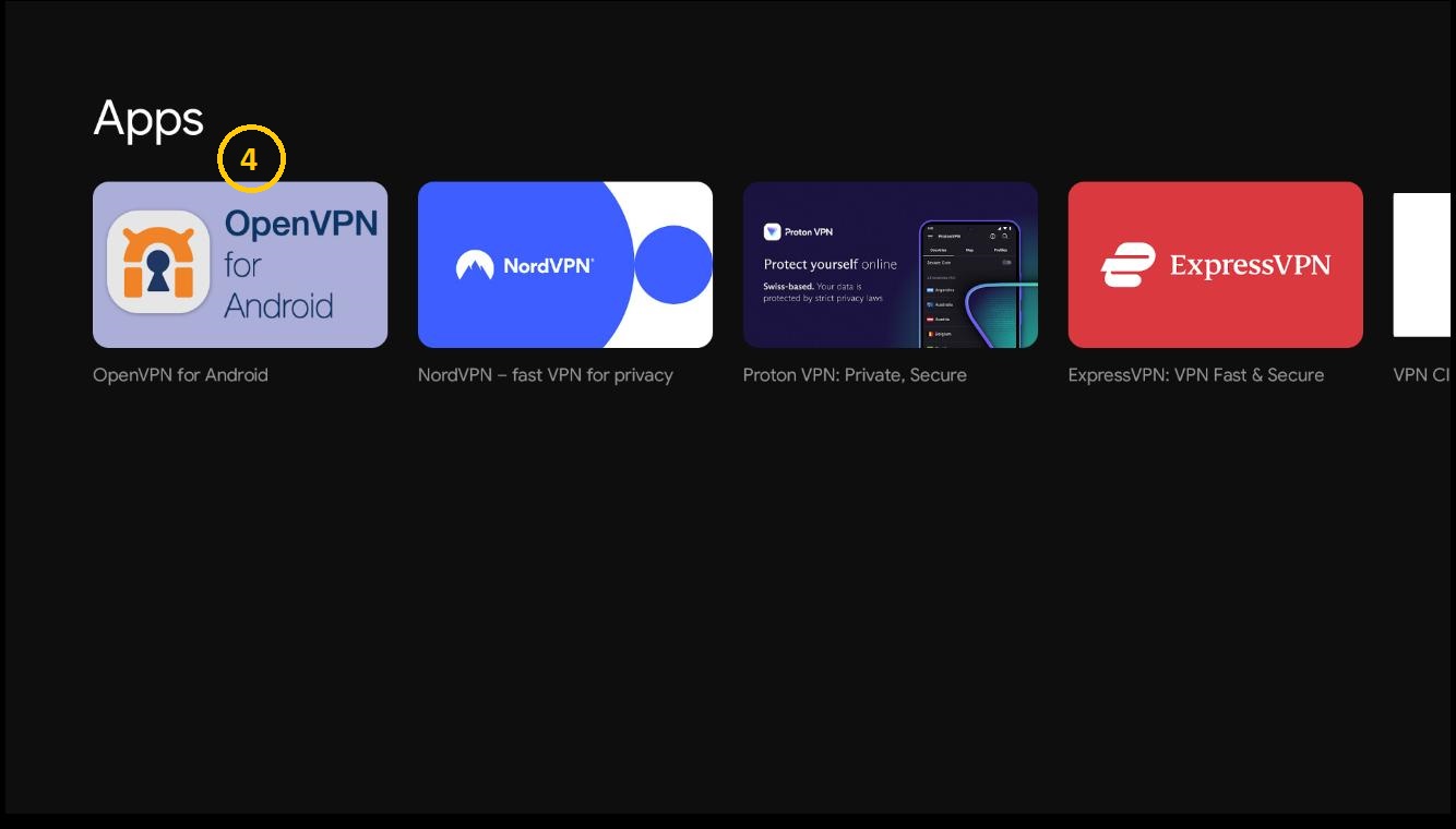 GoogleTV OpenVPN