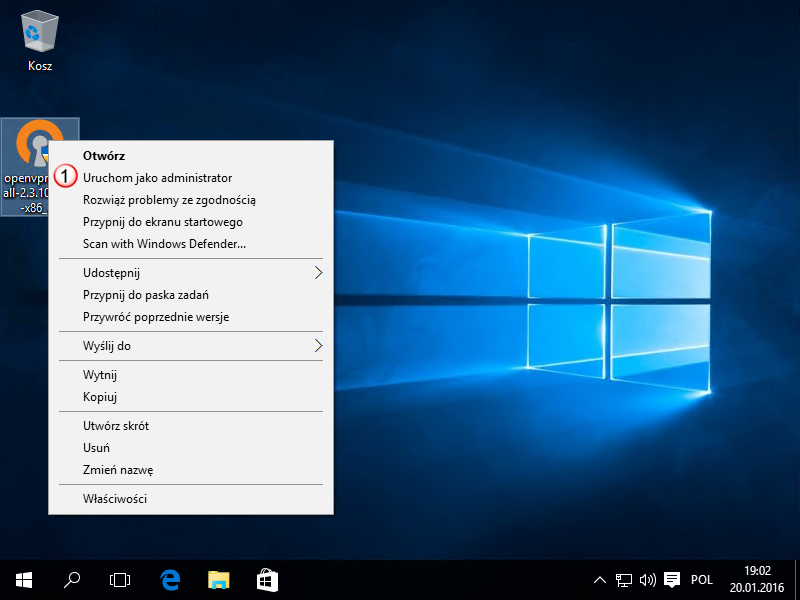 Windows 10 OpenVPN