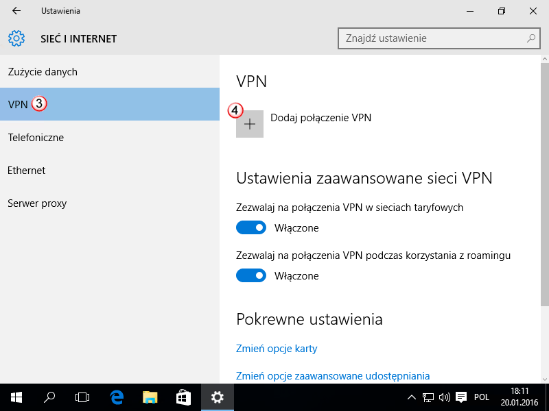 Windows 10 PPTP VPN