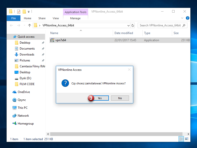 VPNonline Access application