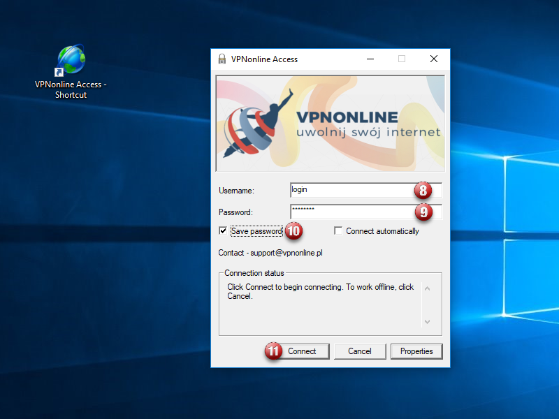 VPNonline Access application