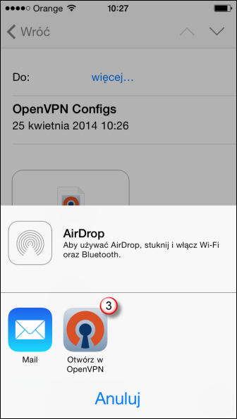 iPhone OpenVPN VPN